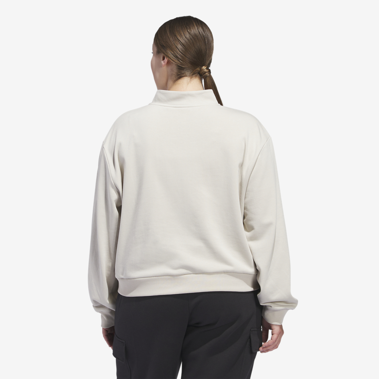 adidas Essentials Small Logo Qtr Zip Sweatshirt (PS) Image 2 of 6. Tap to open photo gallery.