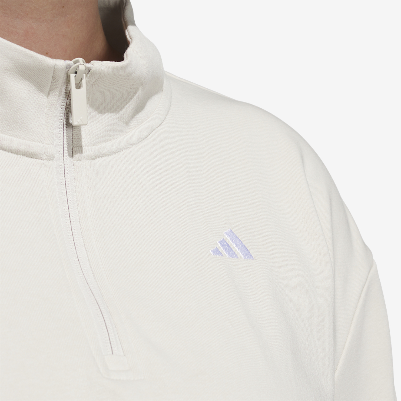 adidas Essentials Small Logo Qtr Zip Sweatshirt (PS) Image 3 of 6. Tap to open photo gallery.