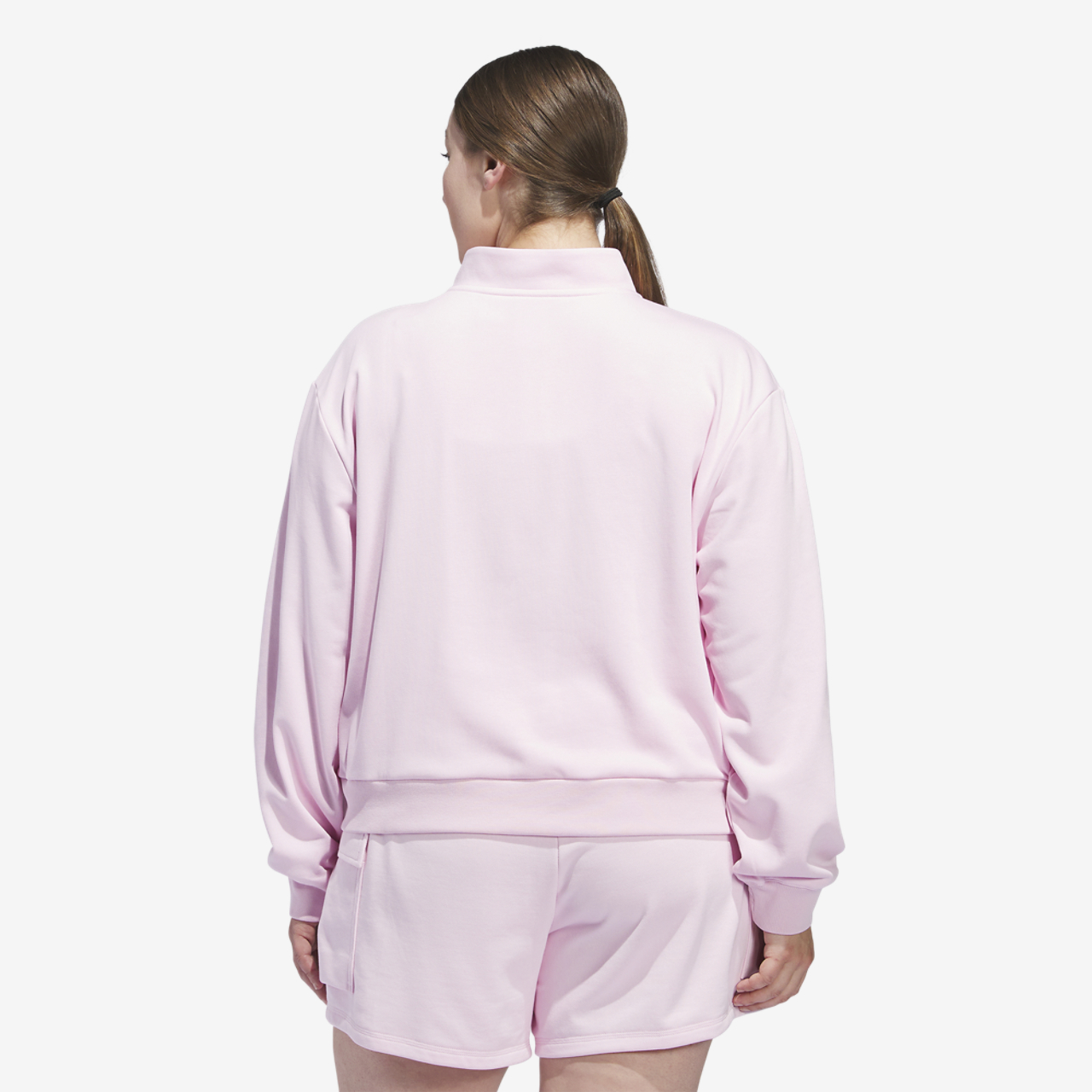 adidas Essentials Small Logo Qtr Zip Sweatshirt (PS) Image 2 of 6. Tap to open photo gallery.