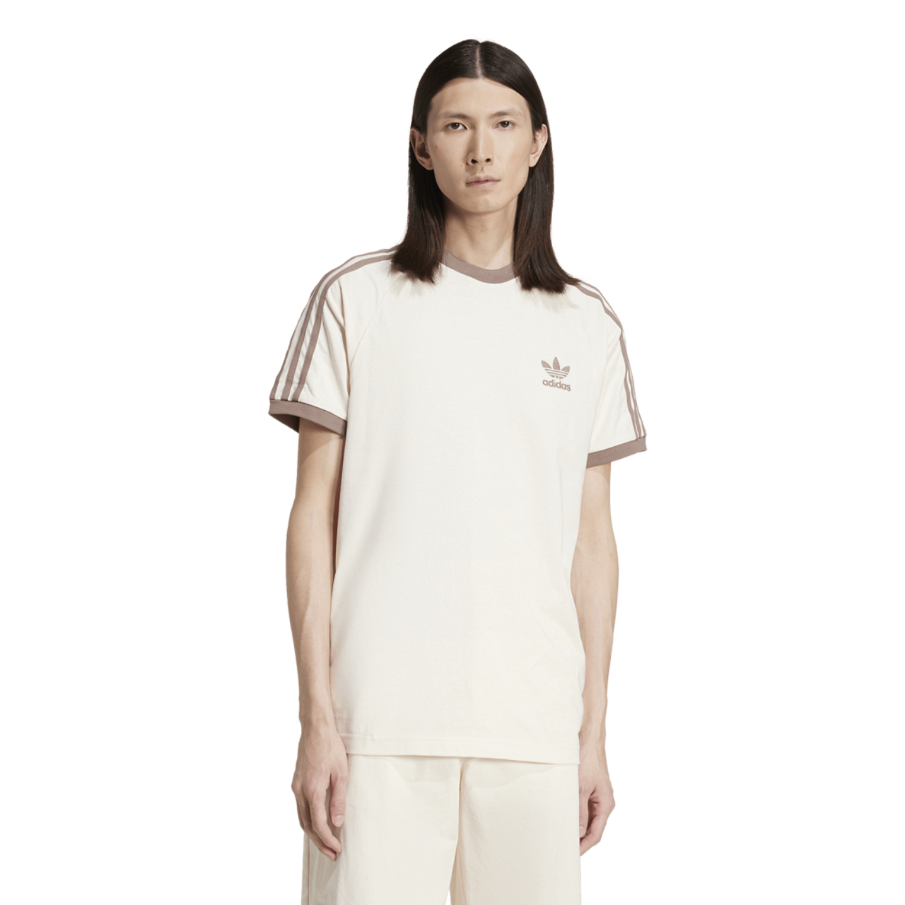 adidas 3 Stripe T-Shirt Image 1 of 5. Tap to open photo gallery.