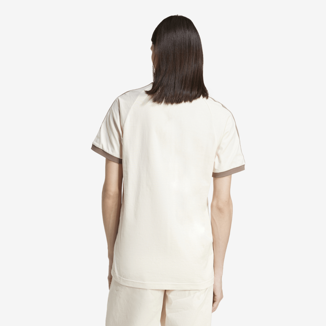 adidas 3 Stripe T-Shirt Image 3 of 5. Tap to open photo gallery.
