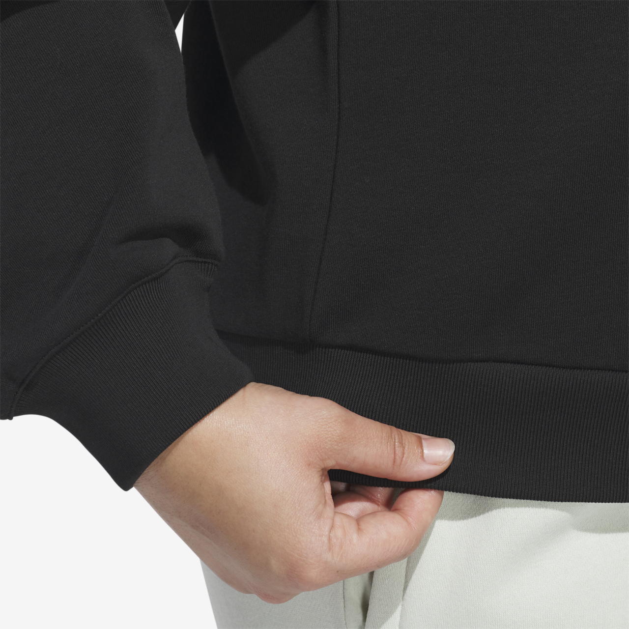 adidas Essentials Small Logo Qtr Zip Sweatshirt (PS) Image 4 of 6. Tap to open photo gallery.