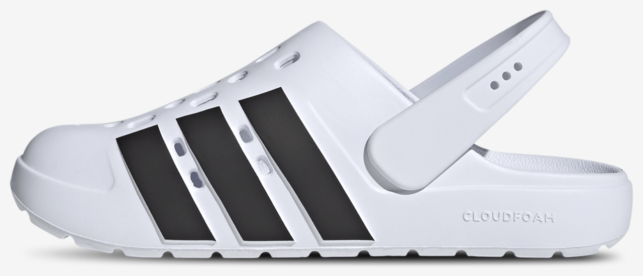 adidas Adilette Clogs Image 2 of 5. Tap to open photo gallery.