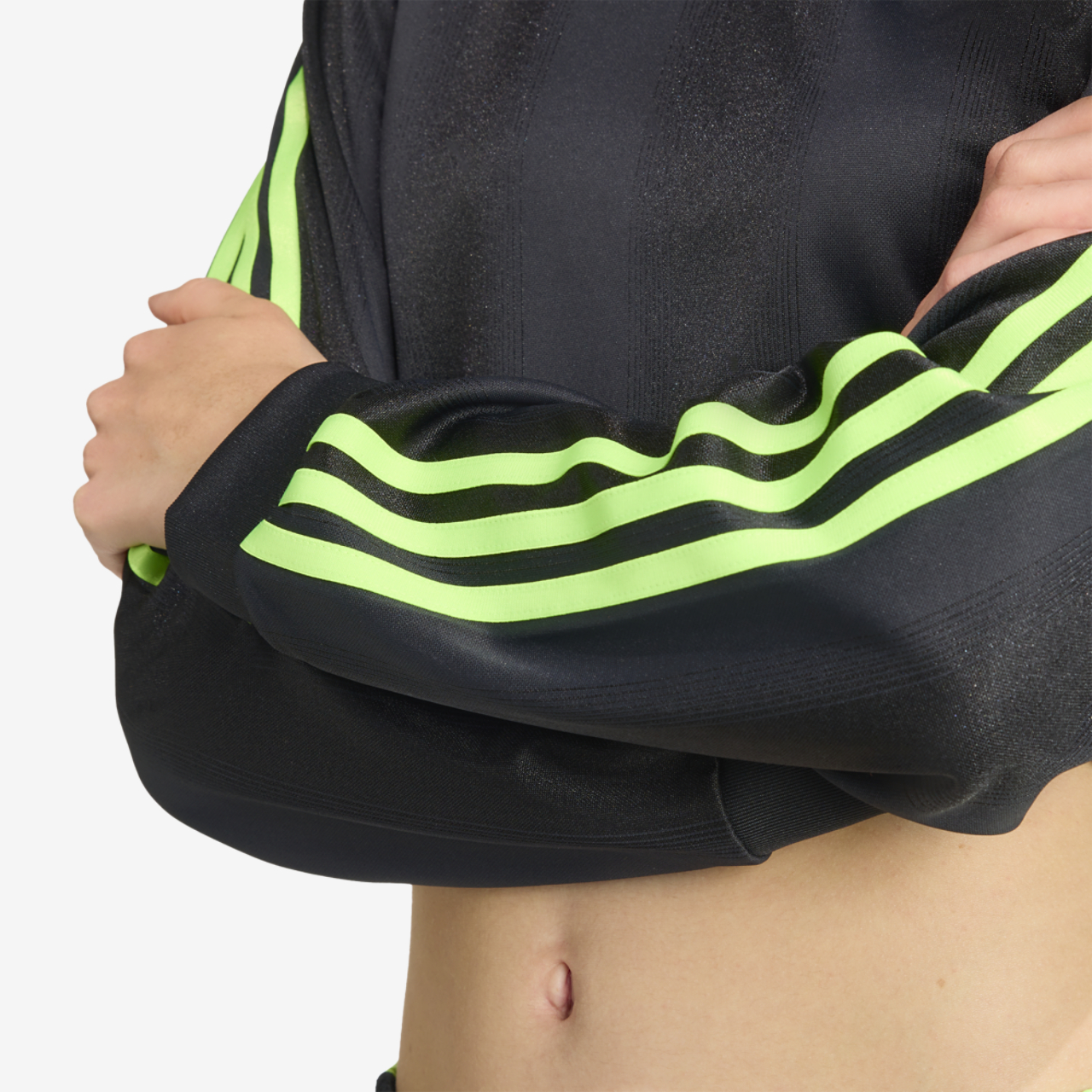 adidas Jacquard Long Sleeve T-Shirt Image 4 of 5. Tap to open photo gallery.