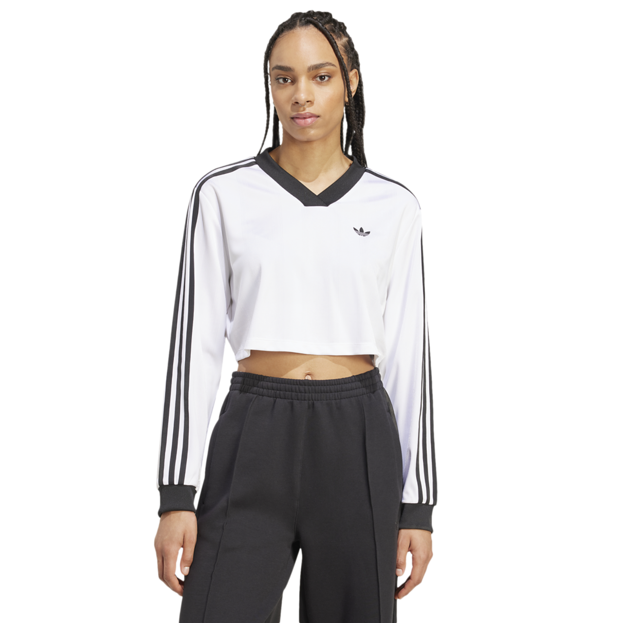 adidas Jacquard Long Sleeve T-Shirt Image 1 of 5. Tap to open photo gallery.