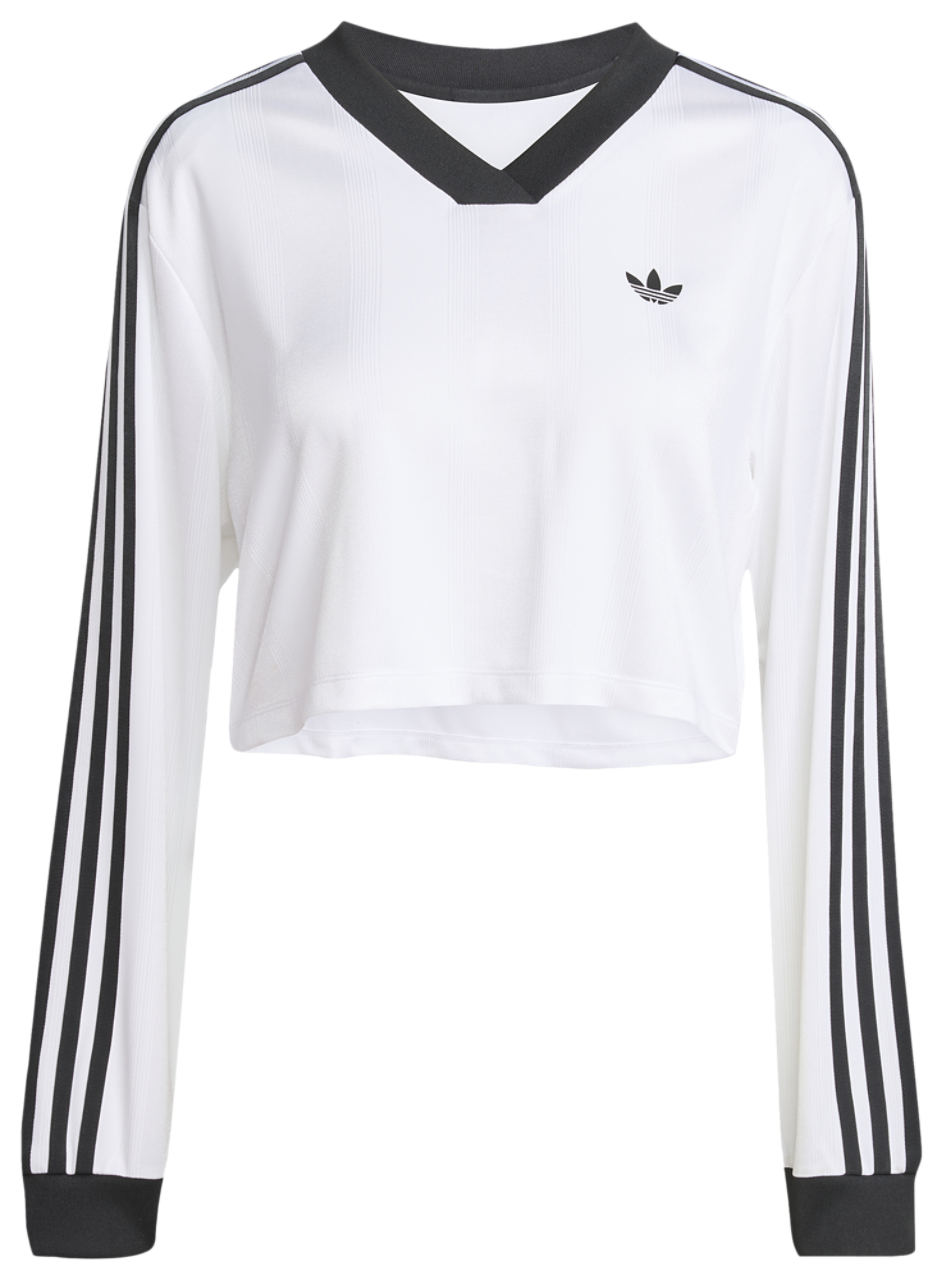 adidas Jacquard Long Sleeve T-Shirt Image 5 of 5. Tap to open photo gallery.