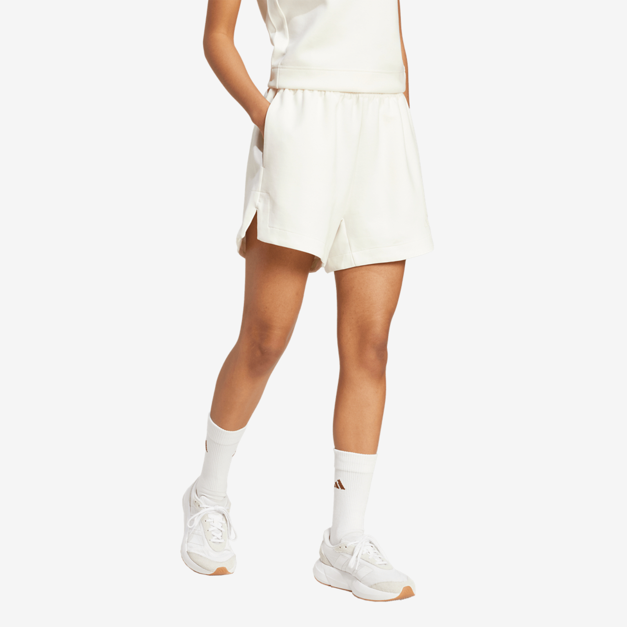 adidas Soft Lux Shorts Image 6 of 7. Tap to open photo gallery.