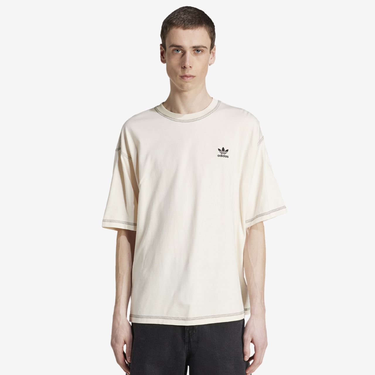 adidas Originals Trefoil Essentials T-Shirt Image 1 of 3. Tap to open photo gallery.