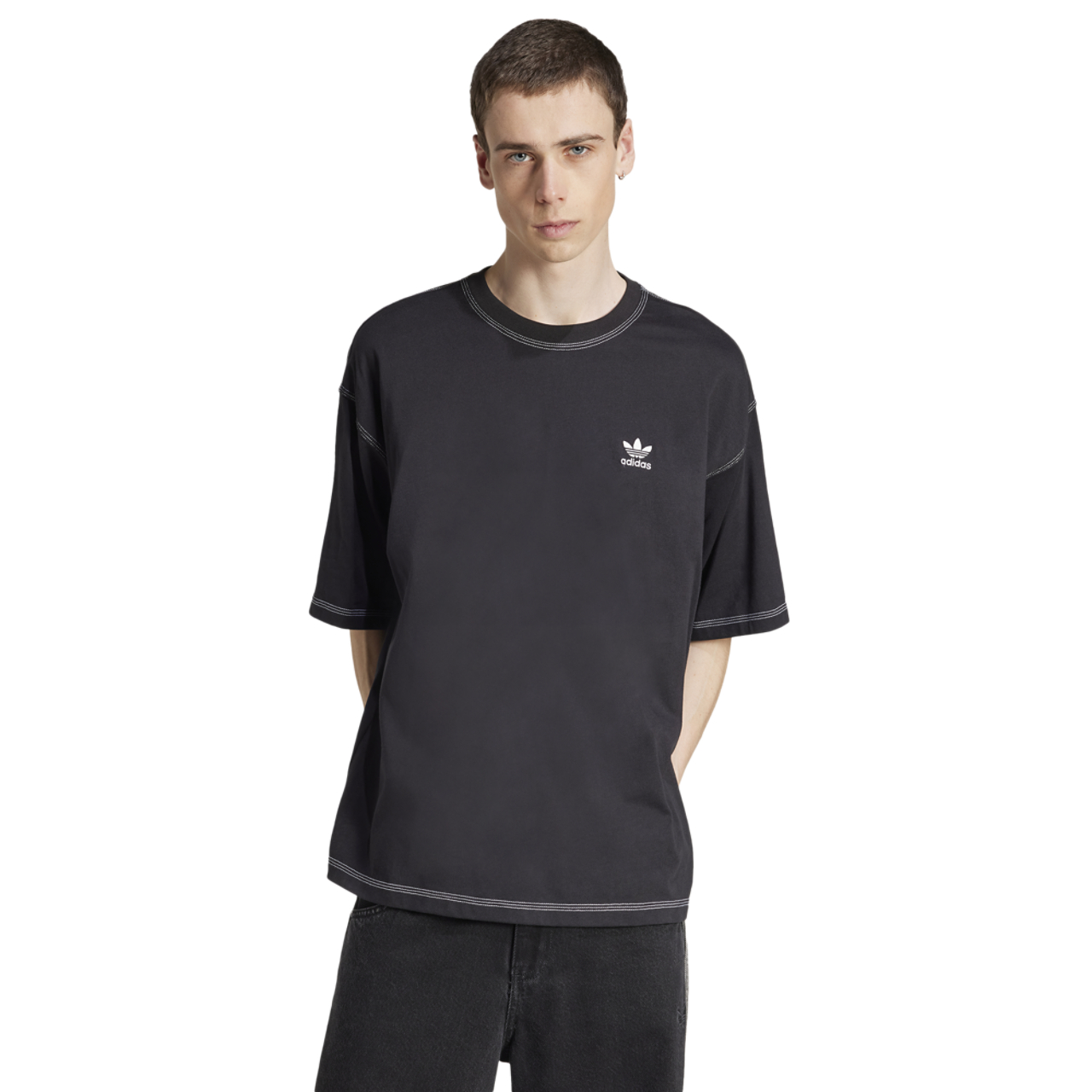 adidas Originals Trefoil Essentials T-Shirt Image 1 of 3. Tap to open photo gallery.