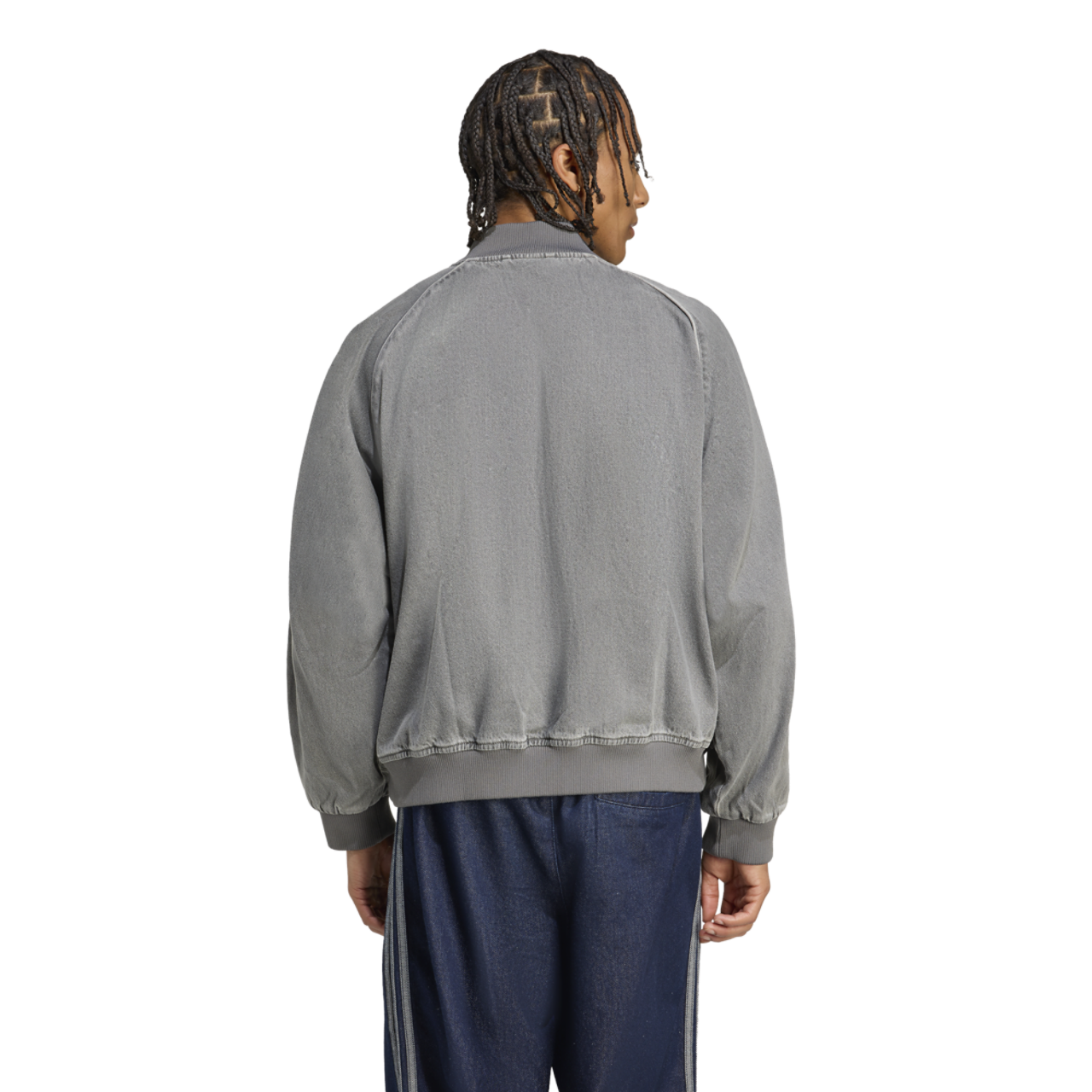 adidas Originals SST Denim Oversize Track Top Image 2 of 6. Tap to open photo gallery.