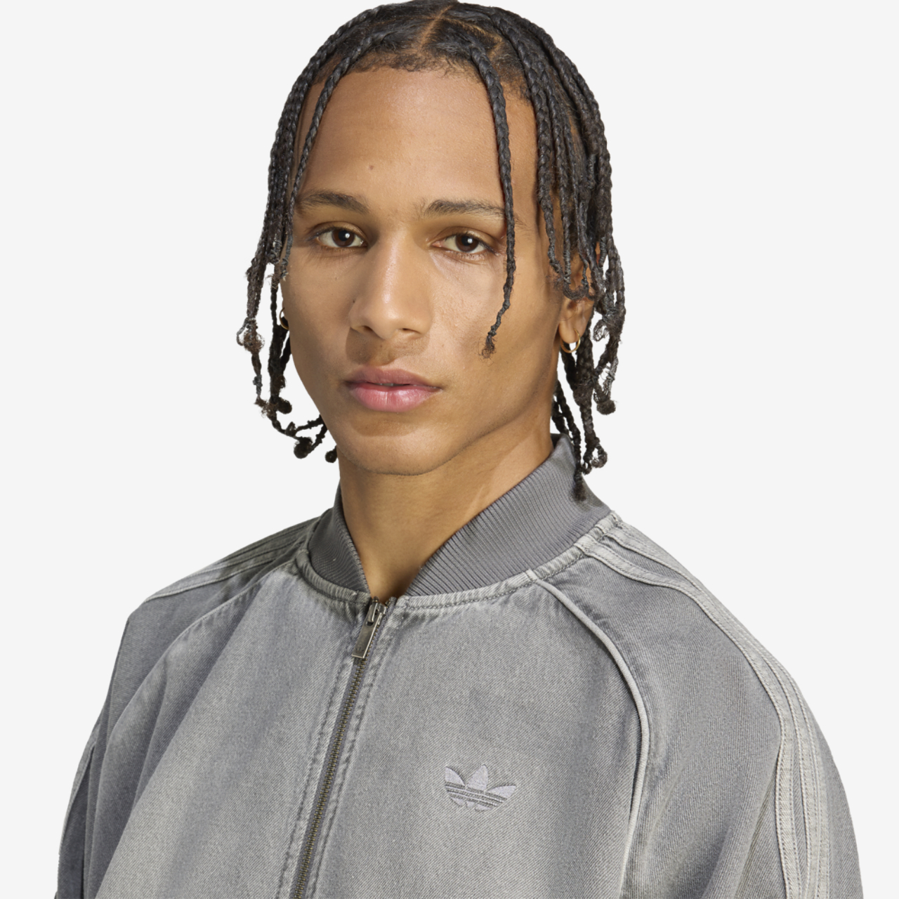 adidas Originals SST Denim Oversize Track Top Image 5 of 6. Tap to open photo gallery.