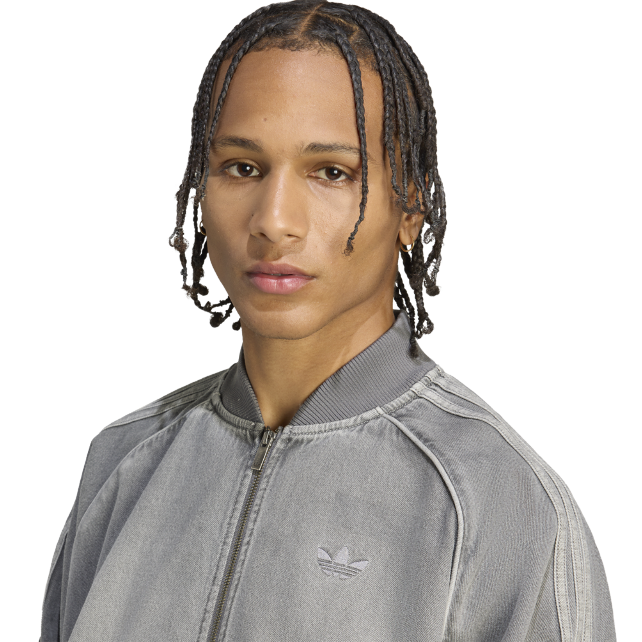 adidas Originals SST Denim Oversize Track Top Image 5 of 6. Tap to open photo gallery.