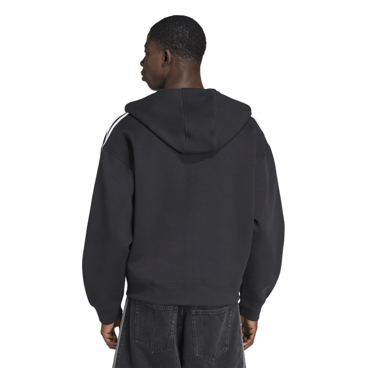 adidas Originals Adicolor Oversize Full-Zip Hoodie Image 3 of 7. Tap to open photo gallery.