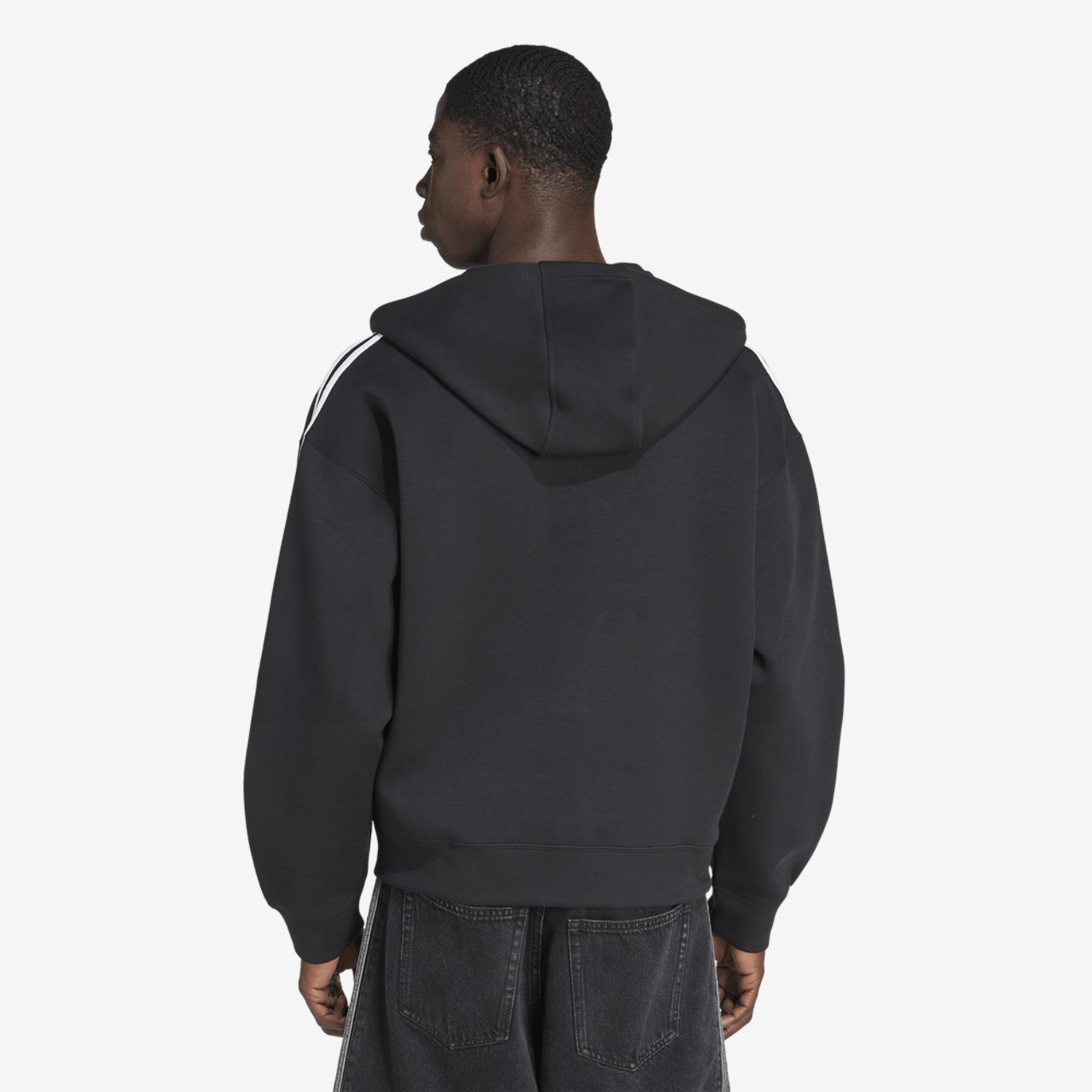 adidas Originals Adicolor Oversize Full-Zip Hoodie Image 3 of 7. Tap to open photo gallery.