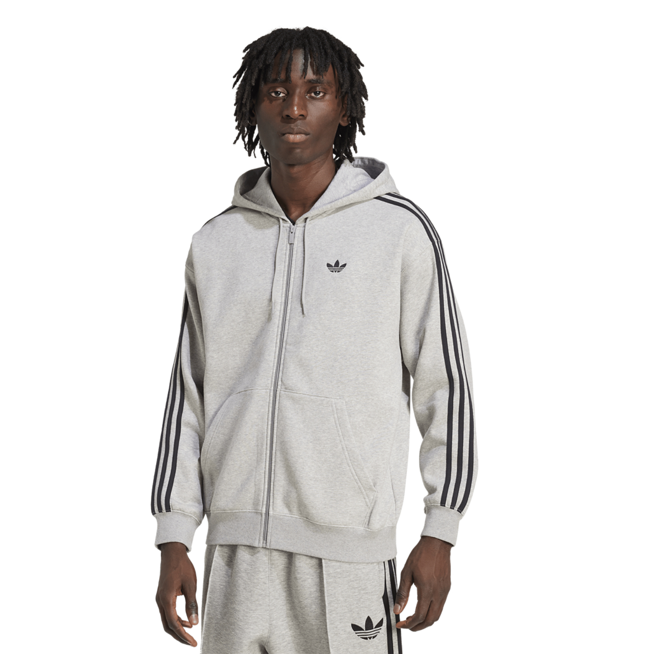 adidas Originals Adicolor Oversize Full-Zip Hoodie Image 1 of 6. Tap to open photo gallery.