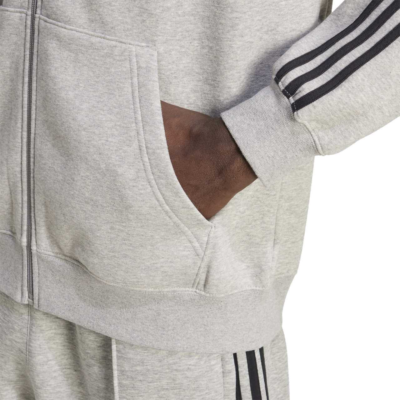 adidas Originals Adicolor Oversize Full-Zip Hoodie Image 4 of 6. Tap to open photo gallery.