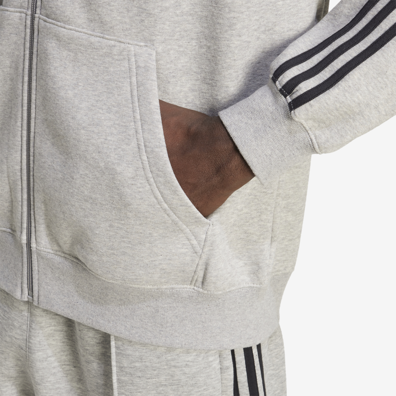 adidas Originals Adicolor Oversize Full-Zip Hoodie Image 4 of 6. Tap to open photo gallery.