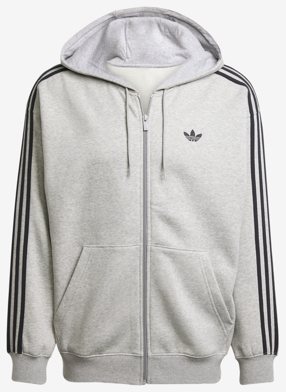 adidas Originals Adicolor Oversize Full-Zip Hoodie Image 6 of 6. Tap to open photo gallery.