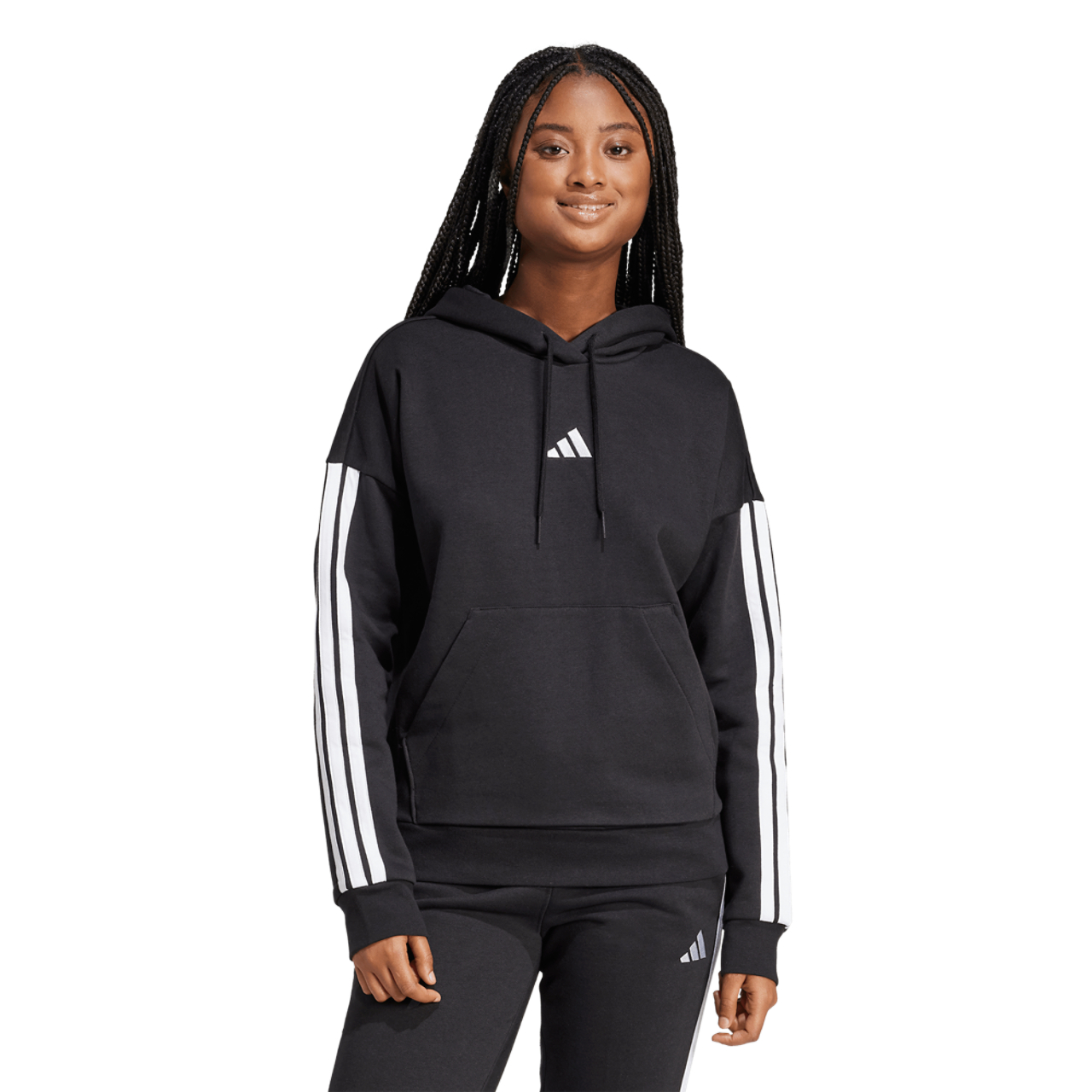 adidas Essentials 3-Stripes Fleece Hoodie - Women's | Foot Locker