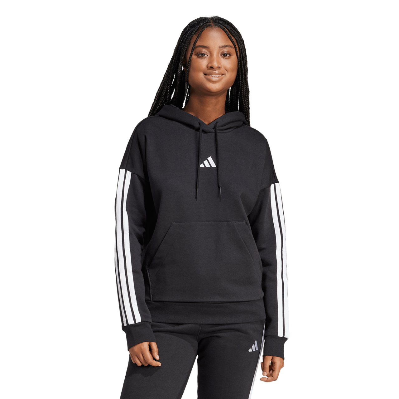 adidas Essentials 3-Stripes Fleece Hoodie - Women's | Foot Locker