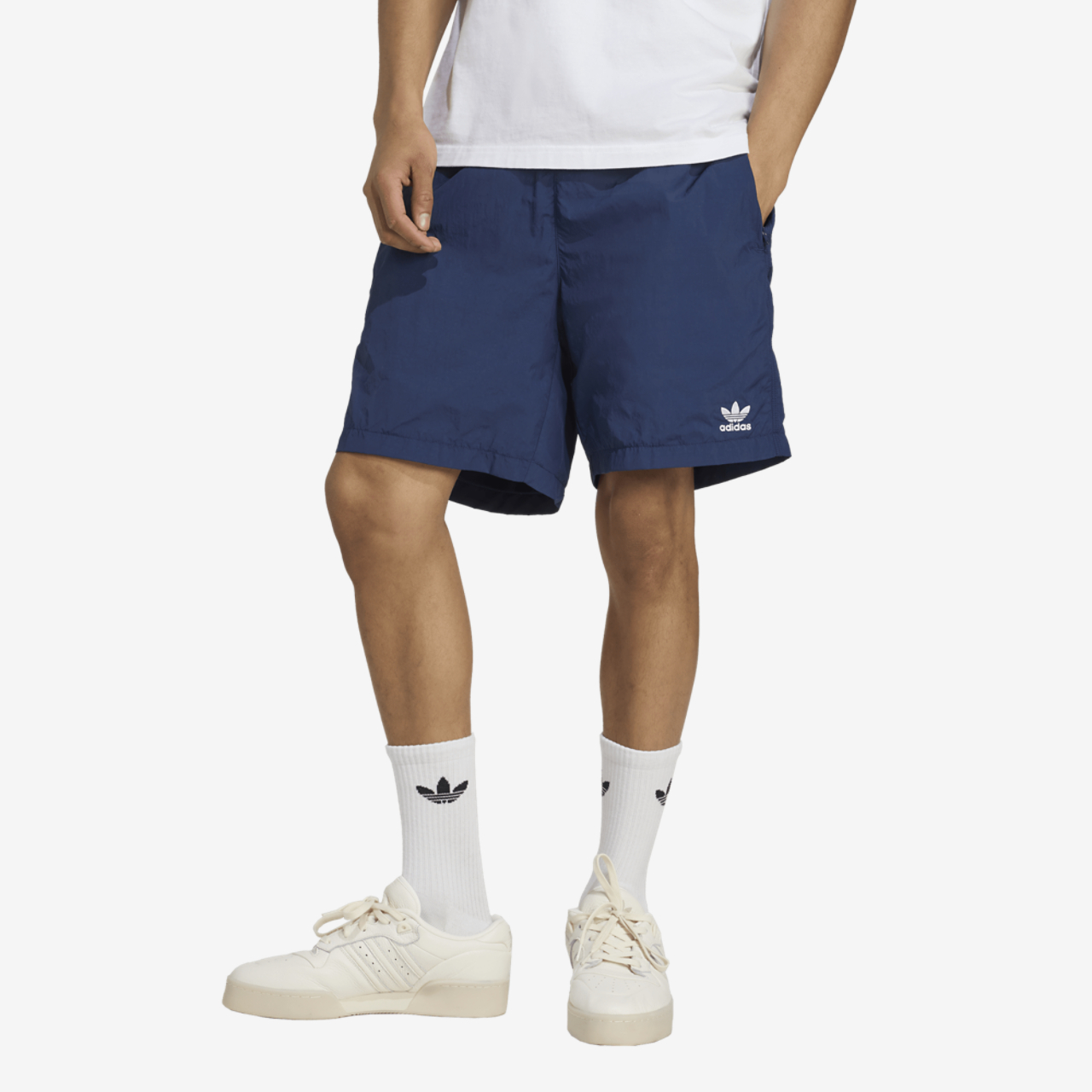 adidas Originals Trefoil Essentials Woven Pants Image 1 of 6. Tap to open photo gallery.
