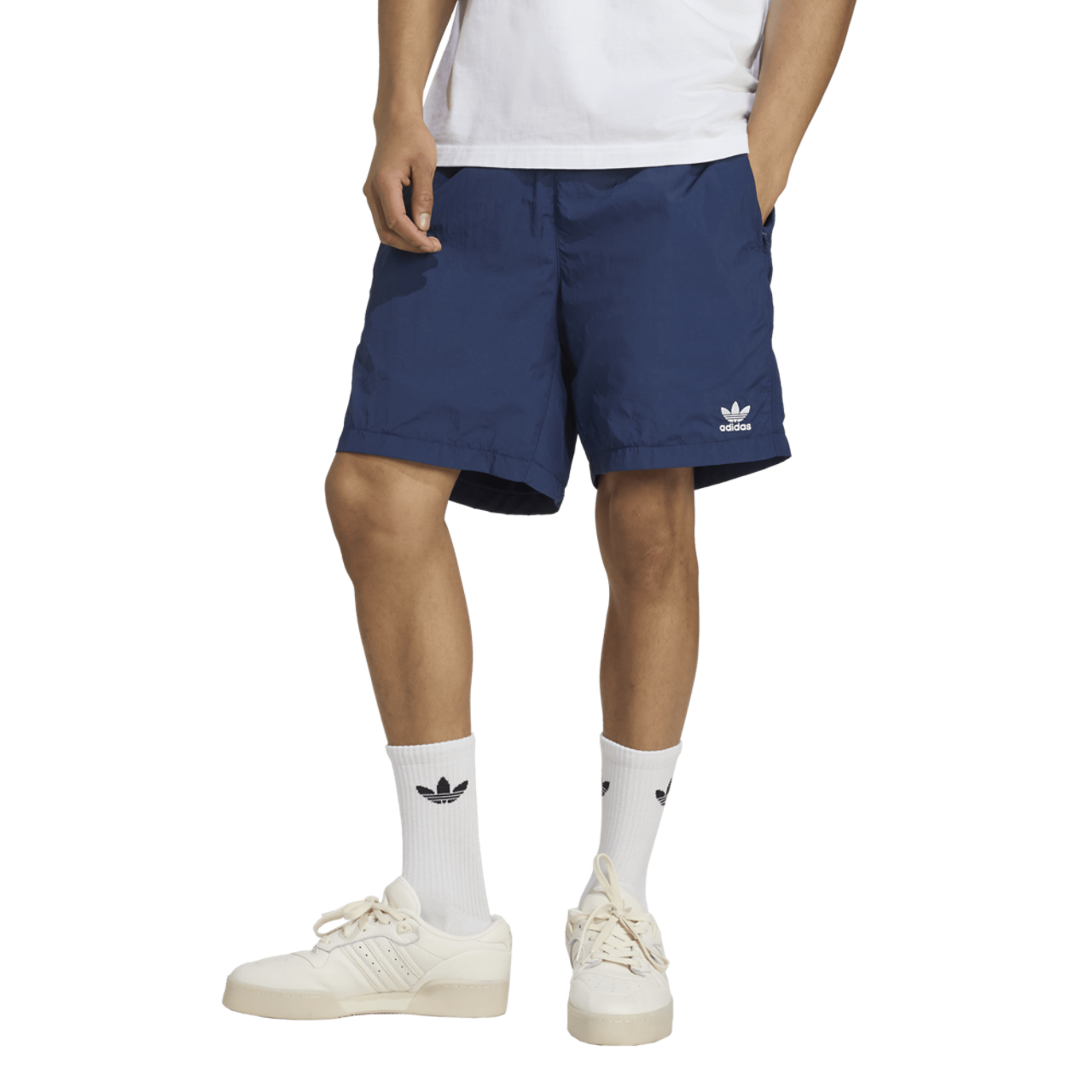 adidas Originals Trefoil Essentials Woven Pants Image 1 of 6. Tap to open photo gallery.