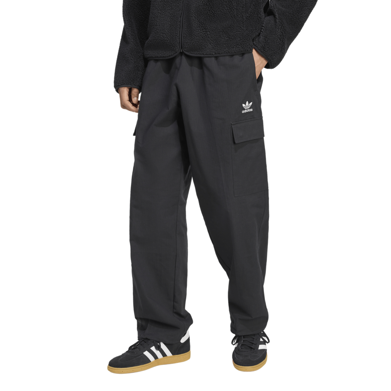 adidas Originals Trefoil Essentials Woven Pants Image 1 of 5. Tap to open photo gallery.