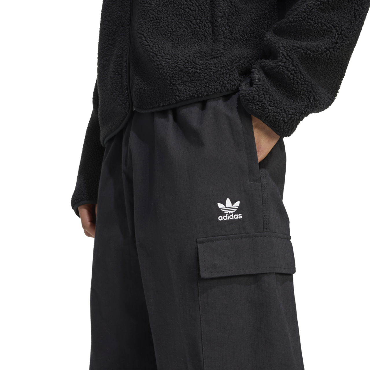 adidas Originals Trefoil Essentials Woven Pants Image 3 of 5. Tap to open photo gallery.