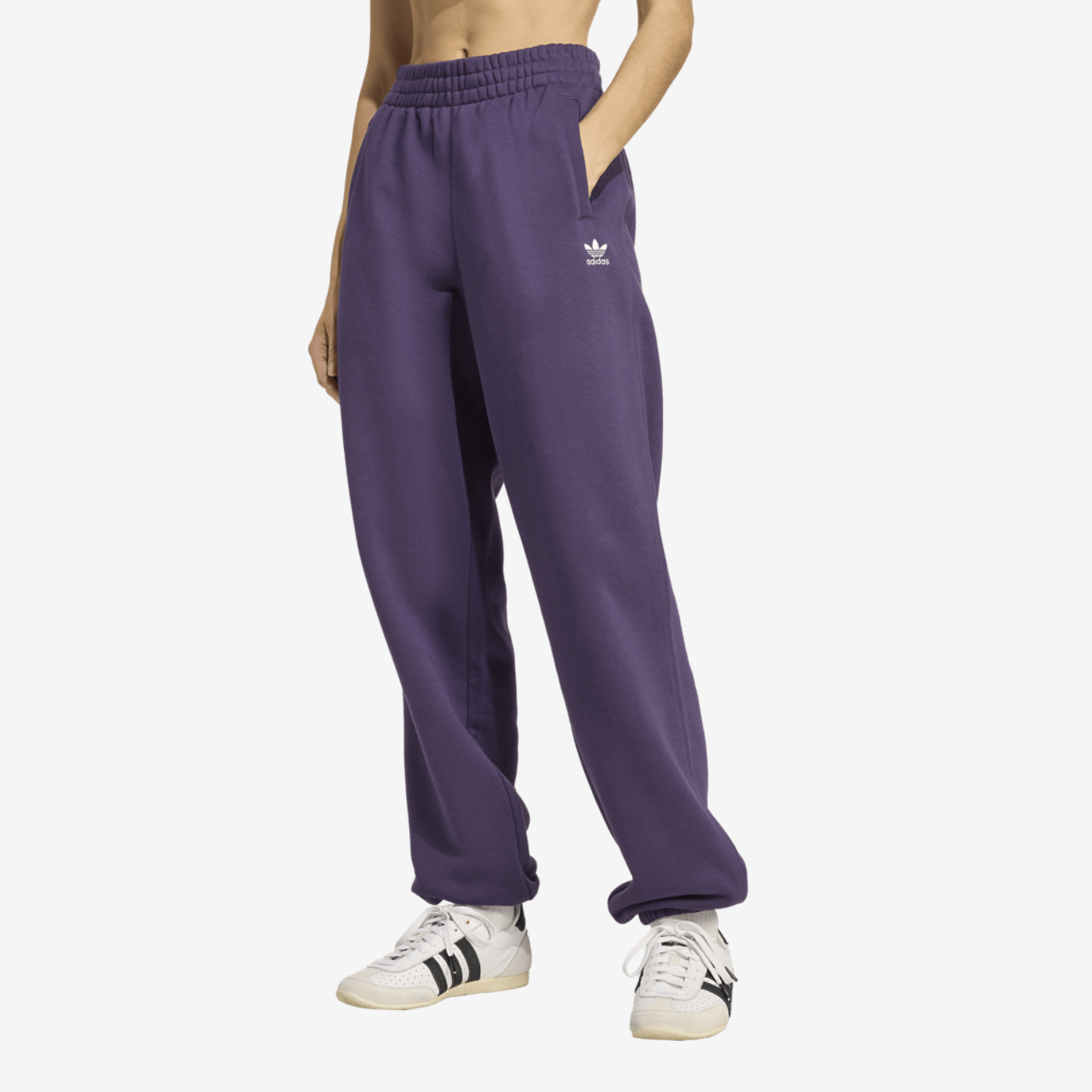 adidas Originals Trefoil Essentials Fleece Pants Image 1 of 5. Tap to open photo gallery.