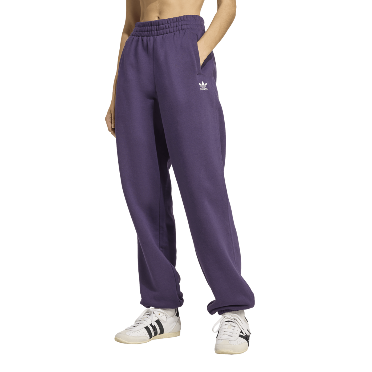 adidas Originals Trefoil Essentials Fleece Pants Image 1 of 5. Tap to open photo gallery.
