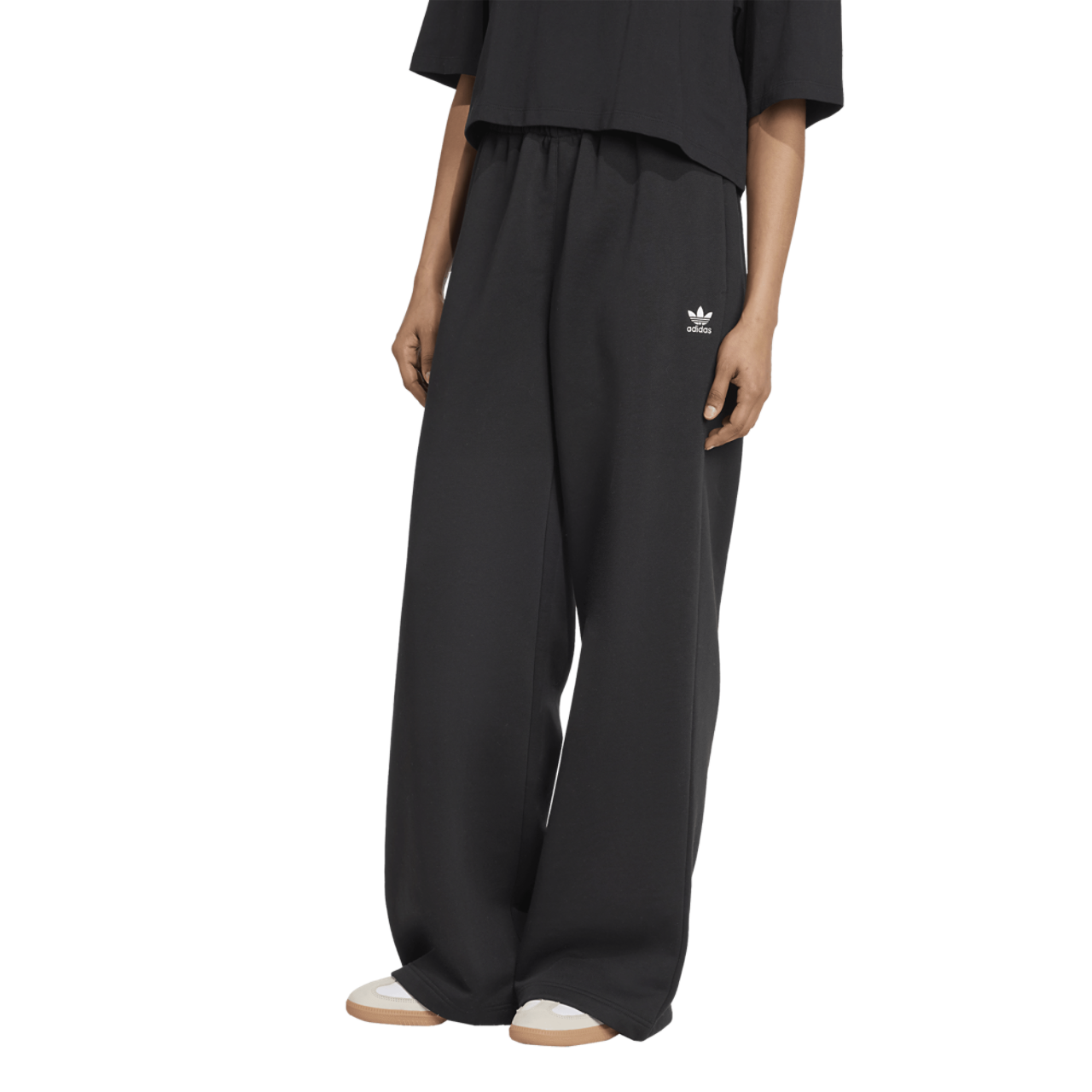 adidas Originals Essentials Fleece Wide Leg Pants Image 1 of 7. Tap to open photo gallery.