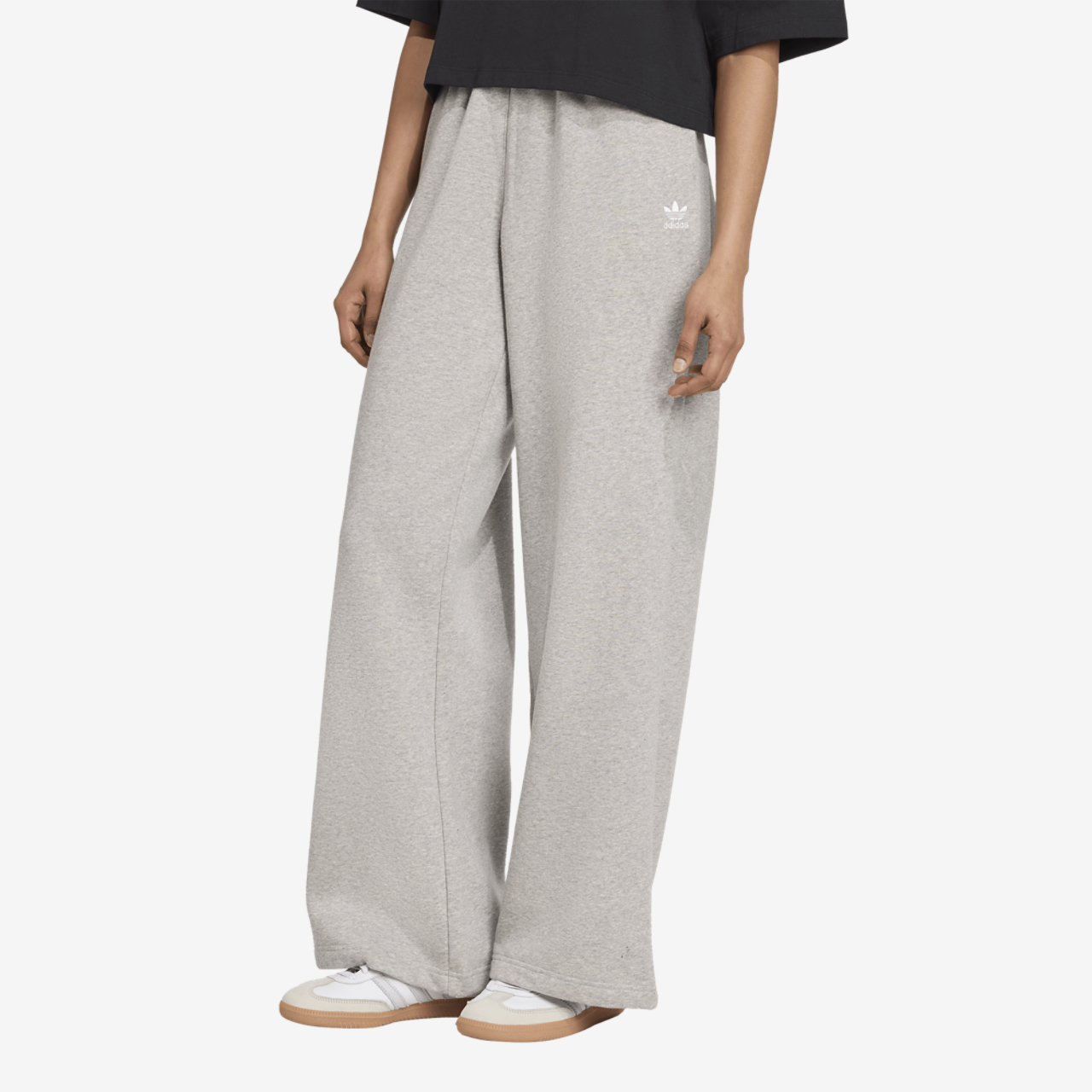 adidas Originals Essentials Fleece Wide Leg Pants Image 1 of 7. Tap to open photo gallery.