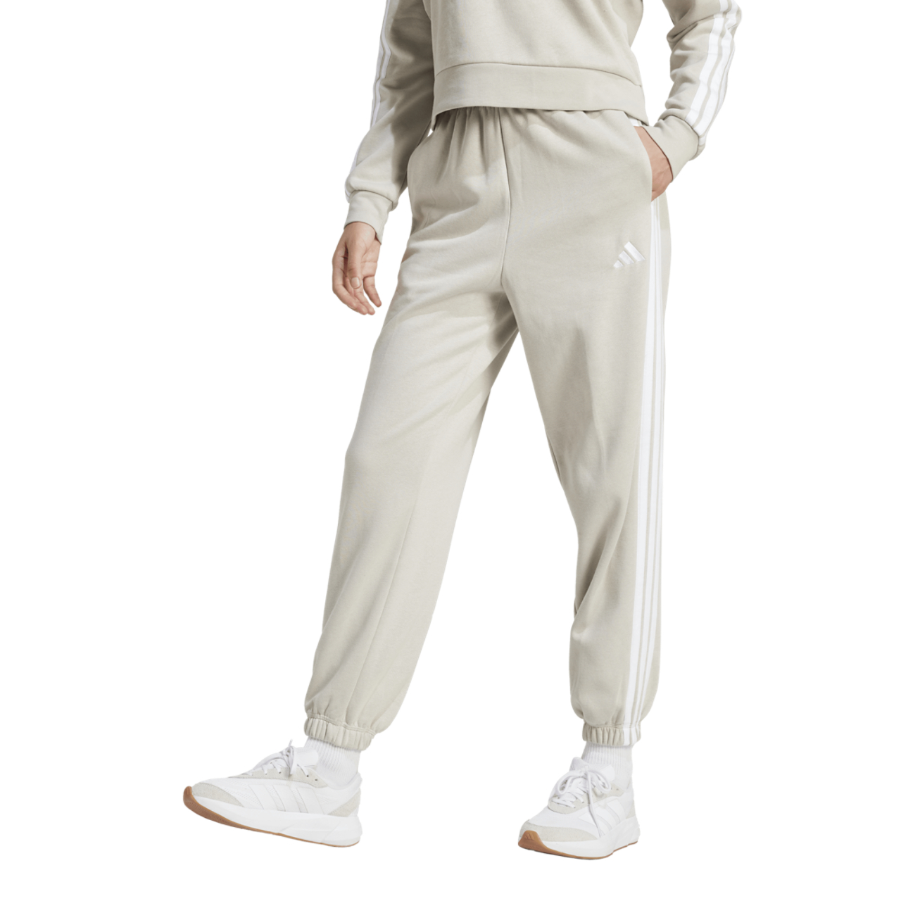 adidas Essentials 3-Stripes Fleece Loose Pants - Women's | Foot Locker