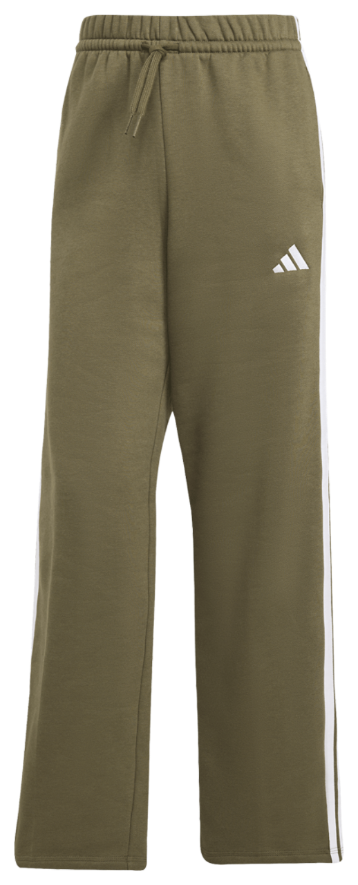 adidas Essentials 3-Stripes Open Hem Fleece Pants Image 6 of 6. Tap to open photo gallery.