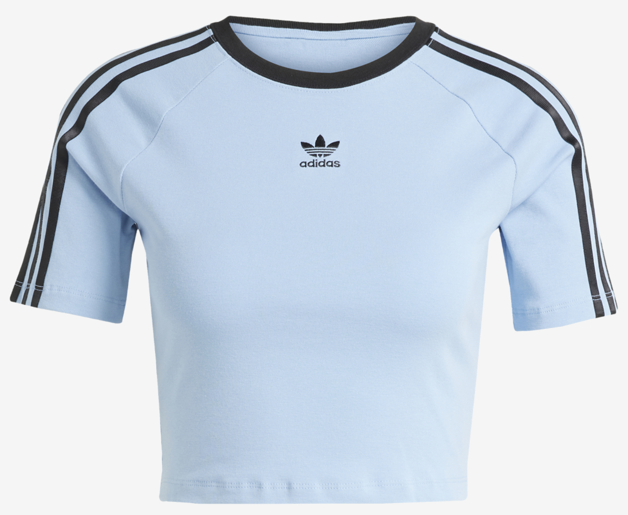 adidas Originals 3 Stripe Baby T-Shirt Image 4 of 4. Tap to open photo gallery.