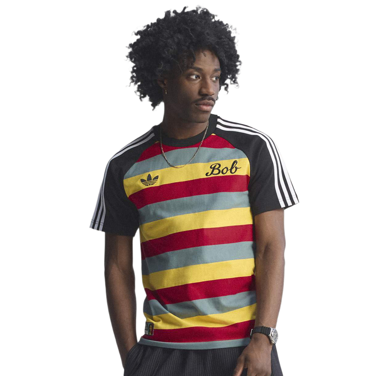 adidas Jamaica Bob OG 3 T-Shirt Image 1 of 10. Tap to open photo gallery.