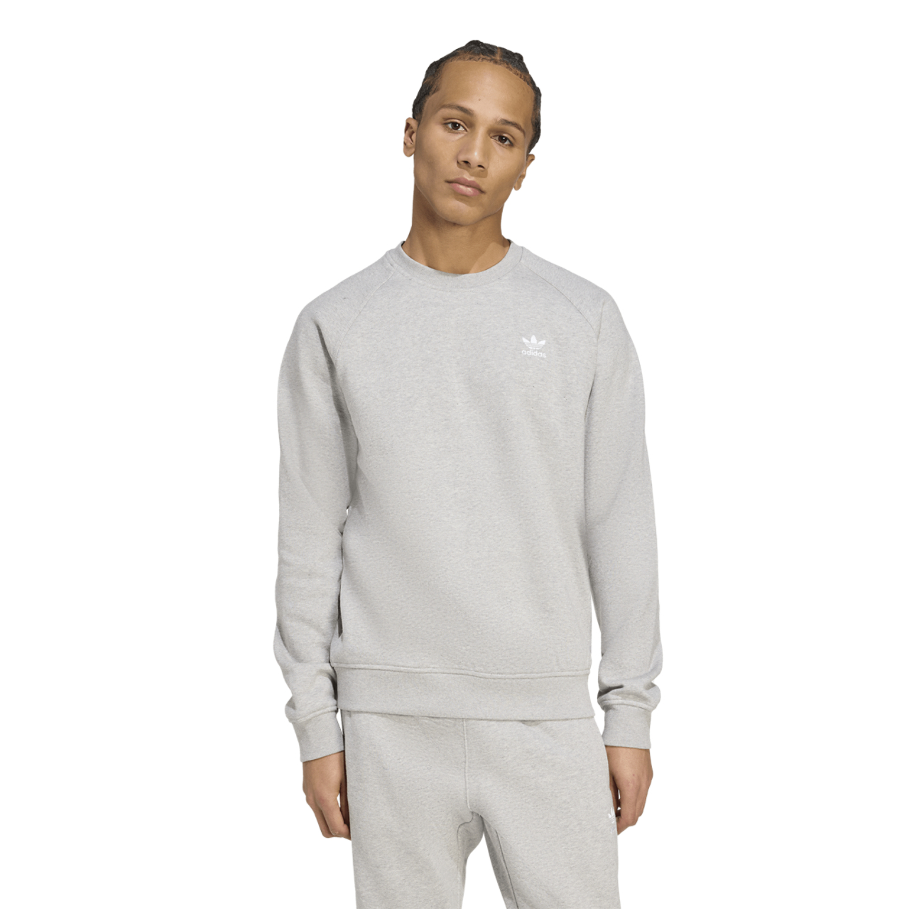 adidas Originals Trefoil Essentials Sweater Image 1 of 7. Tap to open photo gallery.