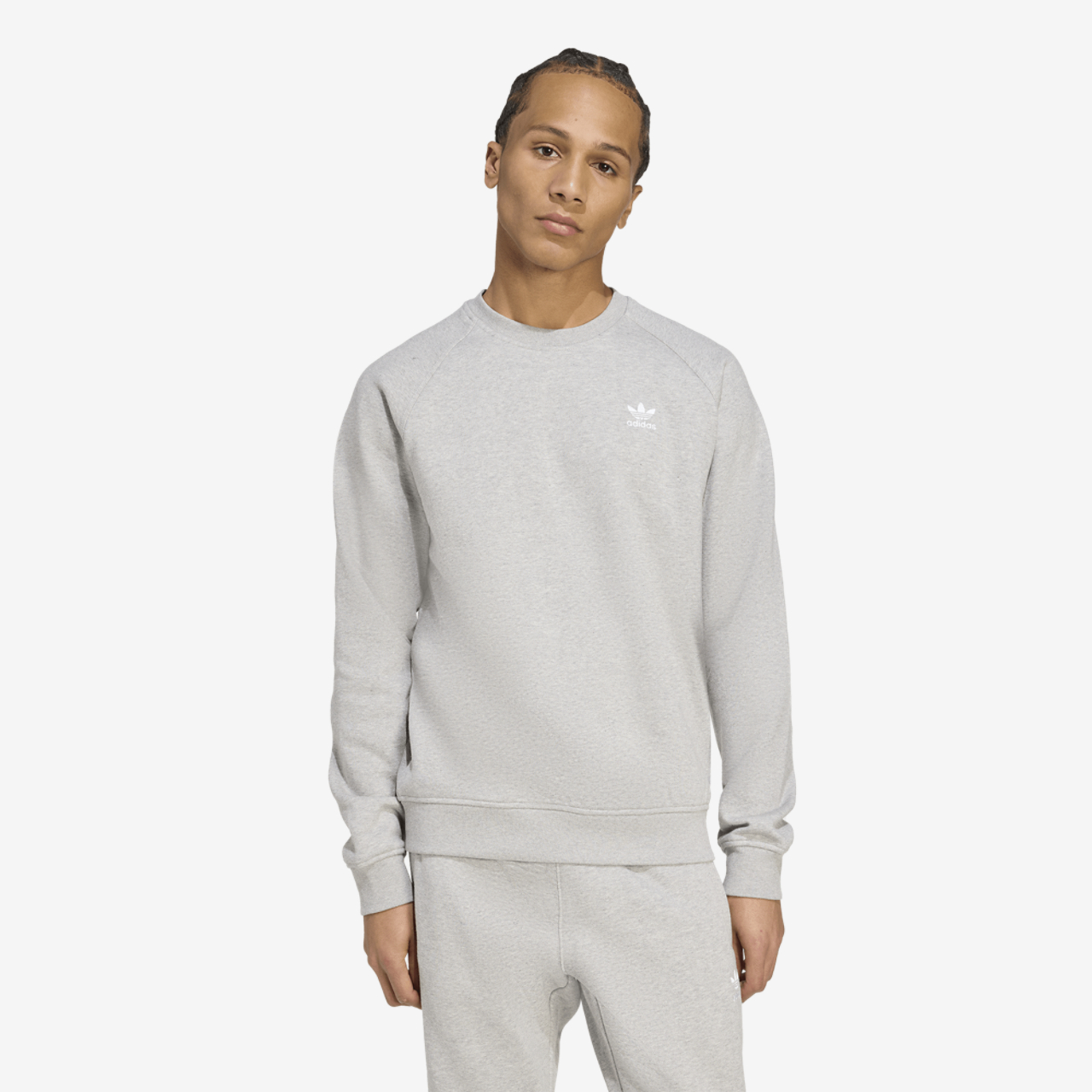 adidas Originals Trefoil Essentials Sweater Image 1 of 7. Tap to open photo gallery.
