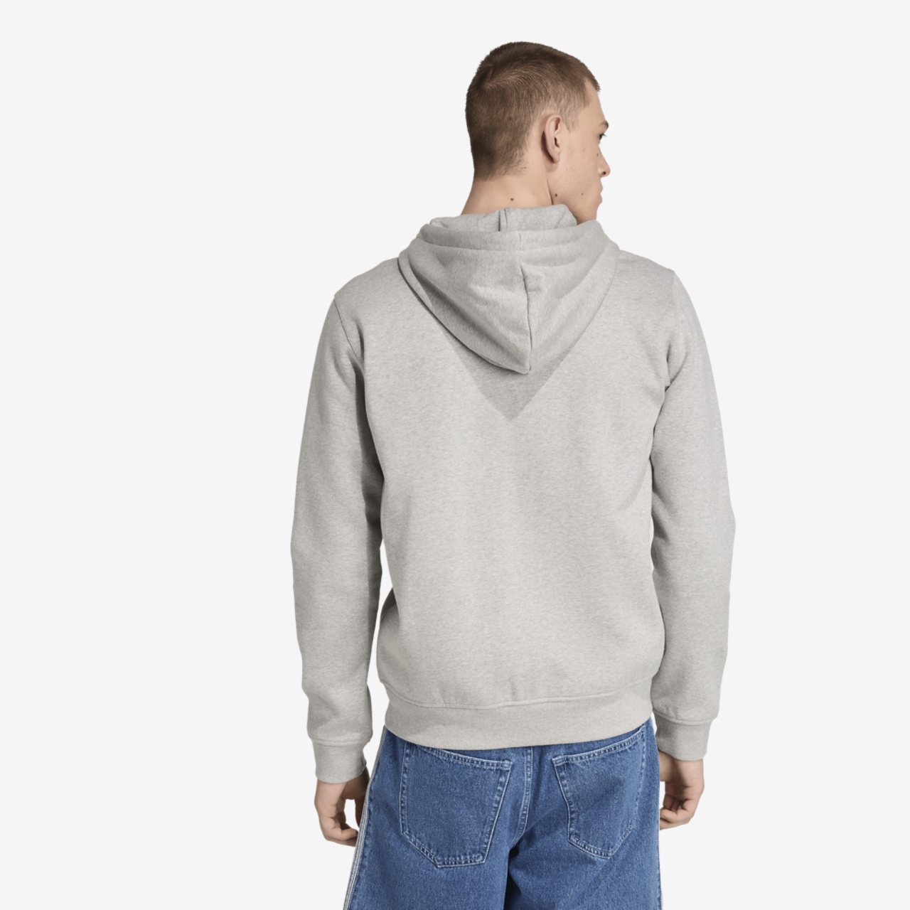 adidas Originals ESS Full-Zip Hoodie Image 2 of 6. Tap to open photo gallery.