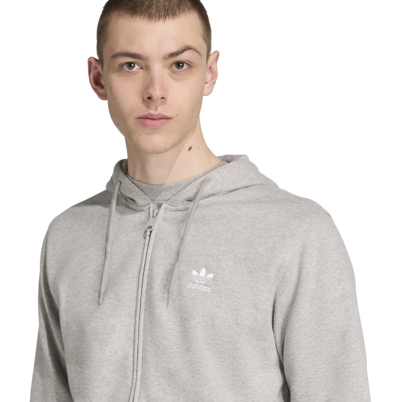 adidas Originals ESS Full-Zip Hoodie Image 5 of 6. Tap to open photo gallery.