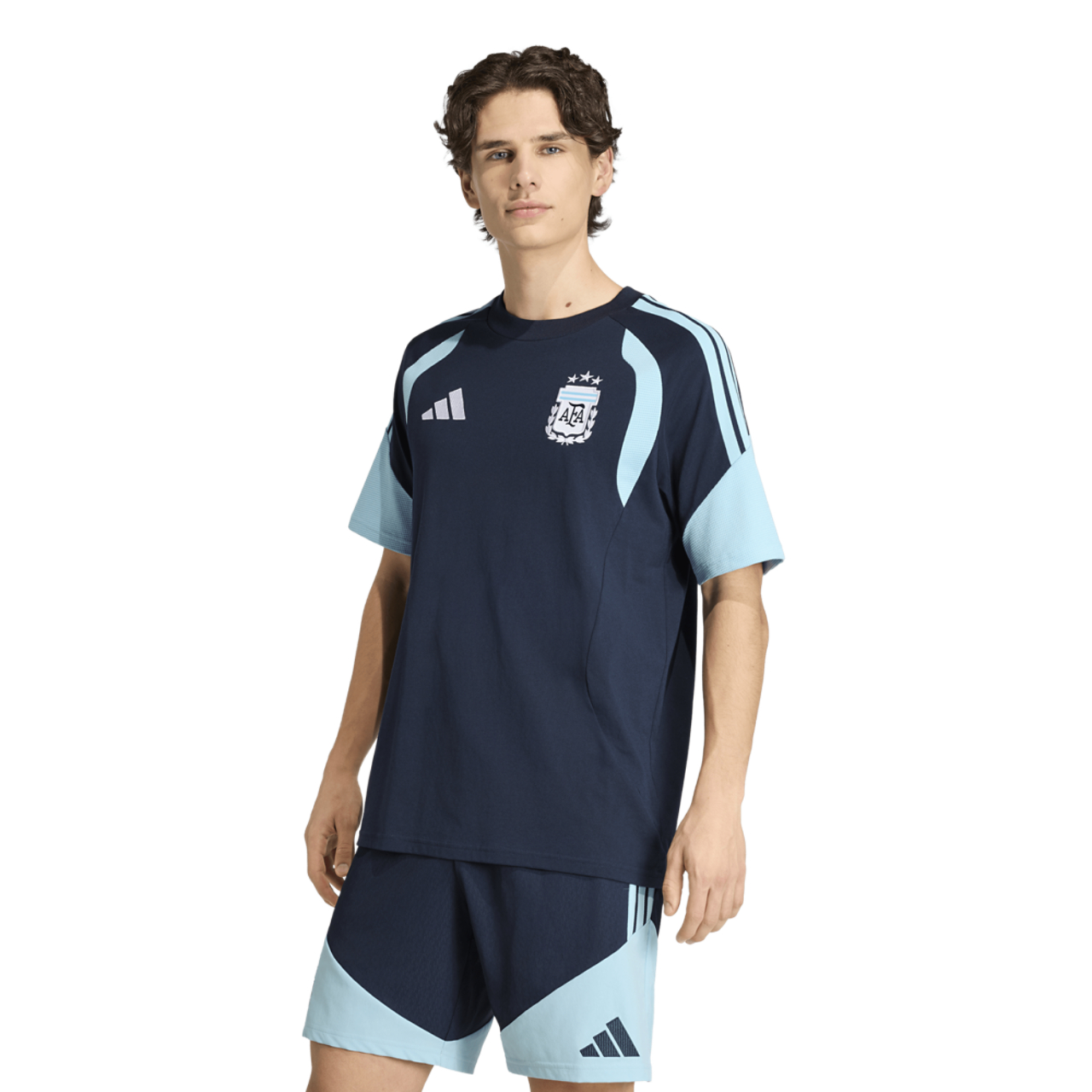 adidas Argentina 26 Tiro Sweat Tee Image 1 of 7. Tap to open photo gallery.