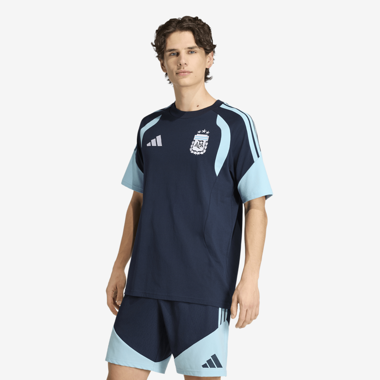 adidas Argentina 26 Tiro Sweat Tee Image 1 of 7. Tap to open photo gallery.