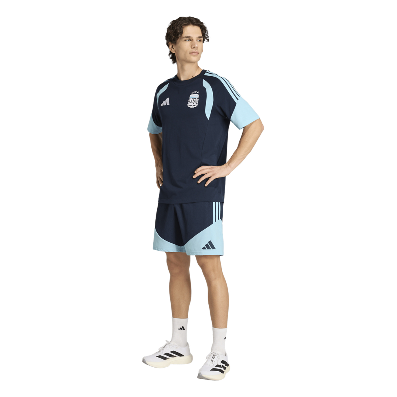 adidas Argentina 26 Tiro Sweat Tee Image 3 of 7. Tap to open photo gallery.