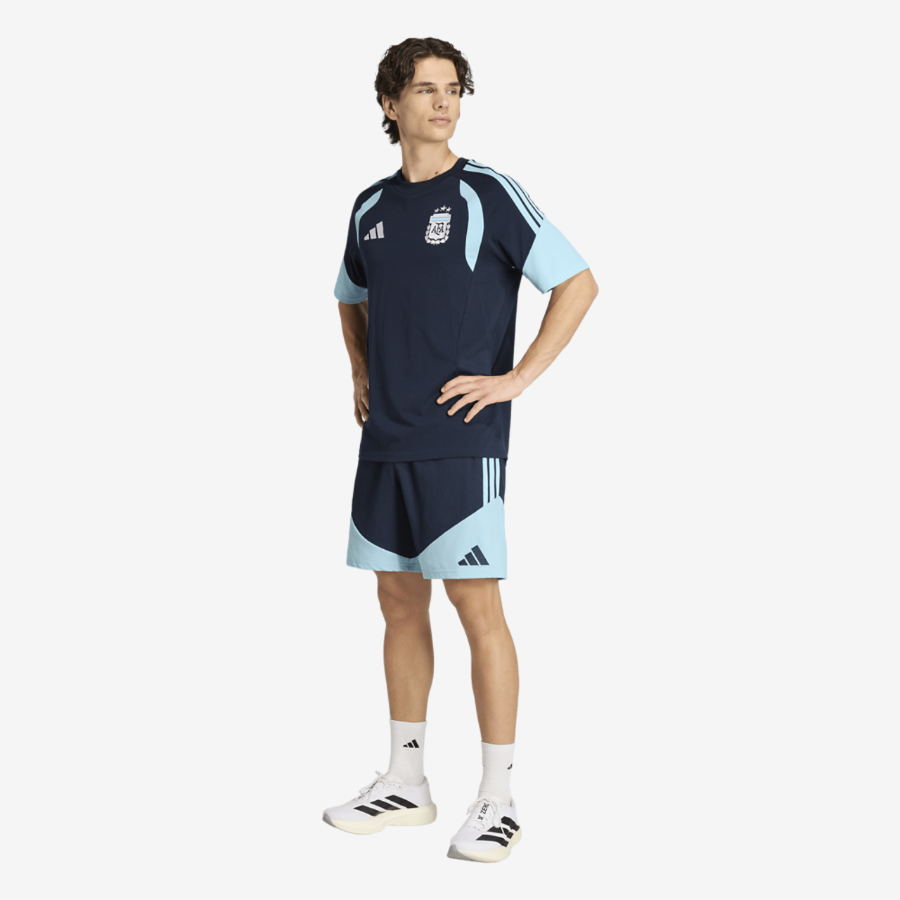 adidas Argentina 26 Tiro Sweat Tee Image 3 of 7. Tap to open photo gallery.