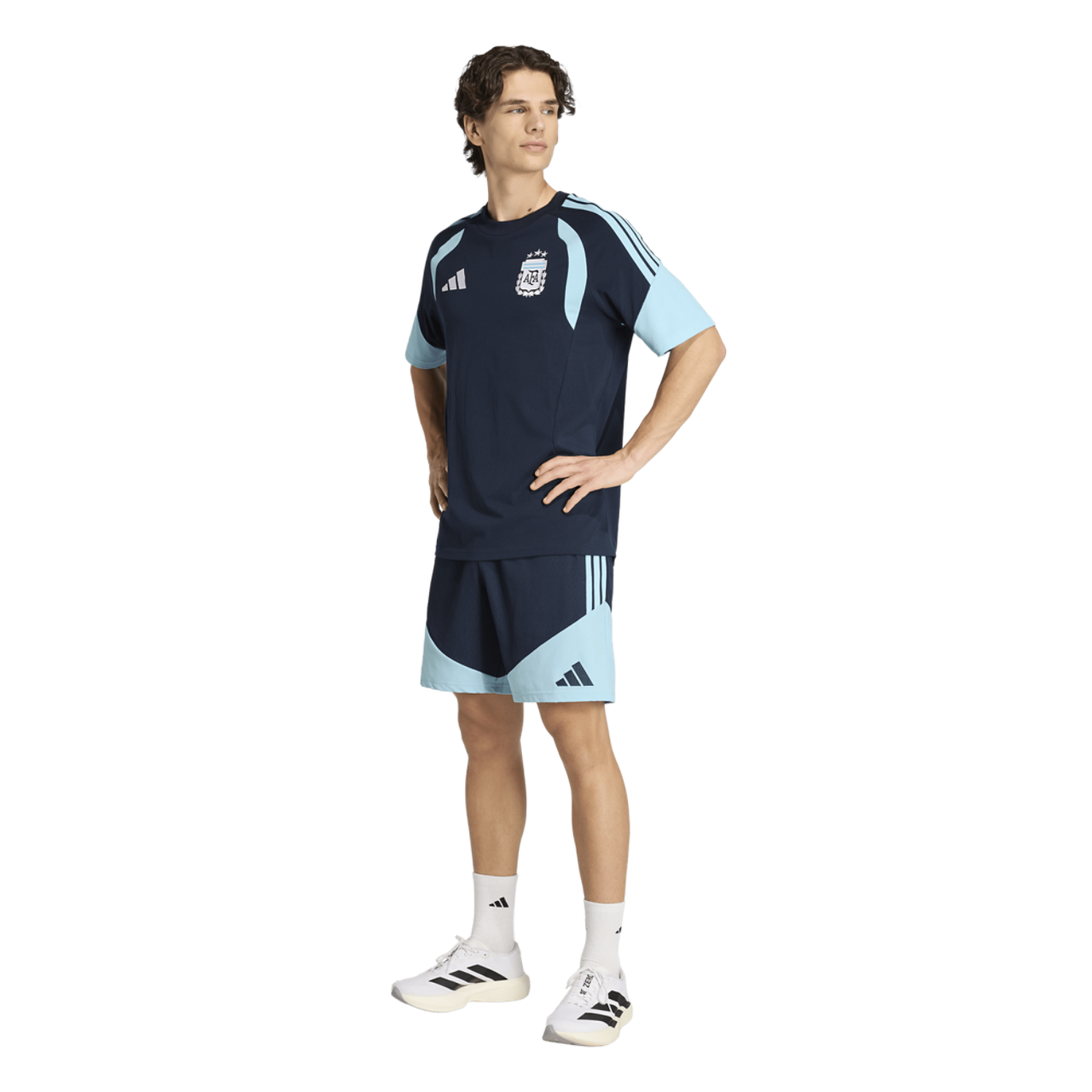 adidas Argentina 26 Tiro Sweat Tee Image 3 of 7. Tap to open photo gallery.