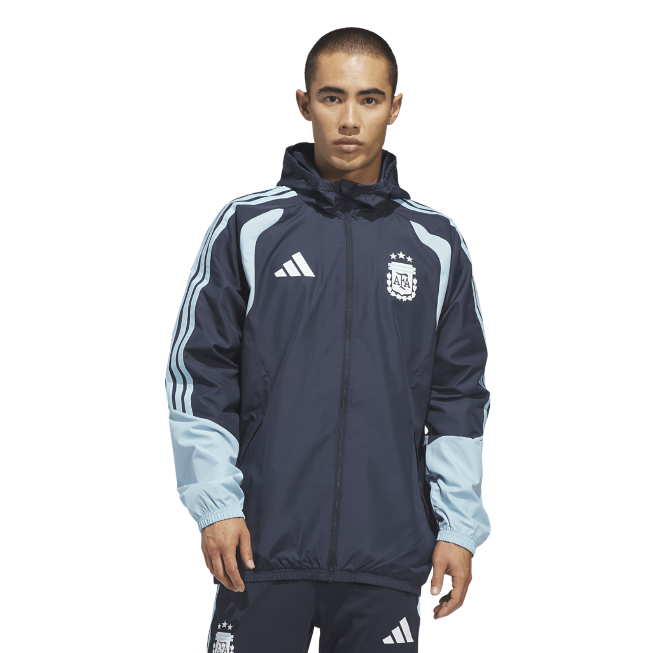 adidas Argentina 26 Tiro All Weather Jacket Image 1 of 7. Tap to open photo gallery.