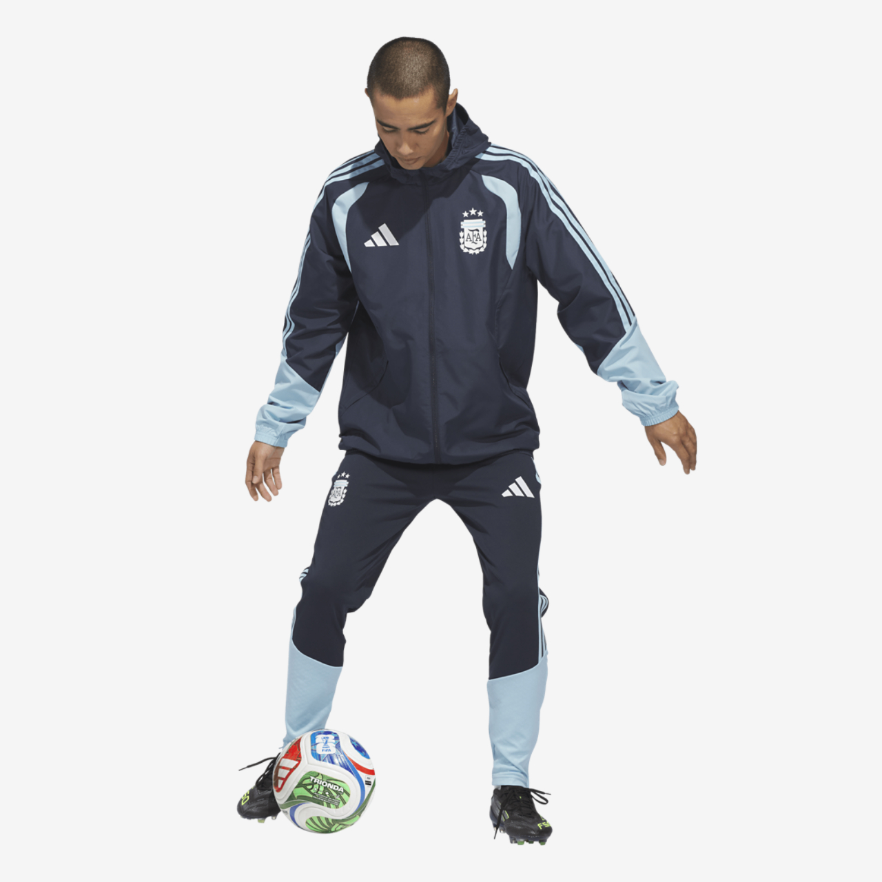 adidas Argentina 26 Tiro All Weather Jacket Image 3 of 7. Tap to open photo gallery.