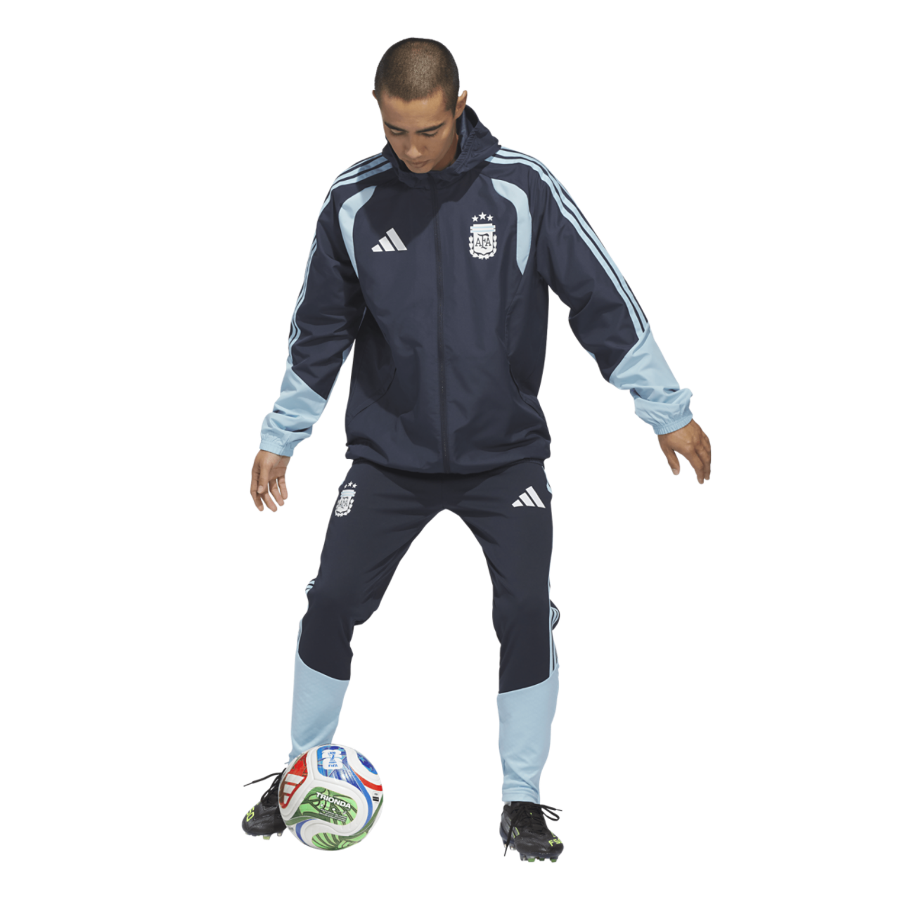 adidas Argentina 26 Tiro All Weather Jacket Image 3 of 7. Tap to open photo gallery.