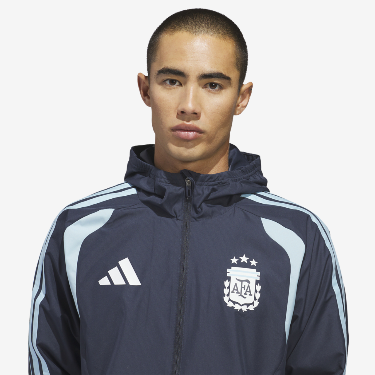 adidas Argentina 26 Tiro All Weather Jacket Image 5 of 7. Tap to open photo gallery.