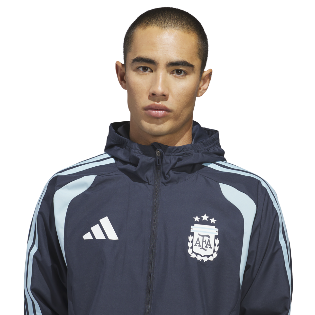 adidas Argentina 26 Tiro All Weather Jacket Image 5 of 7. Tap to open photo gallery.
